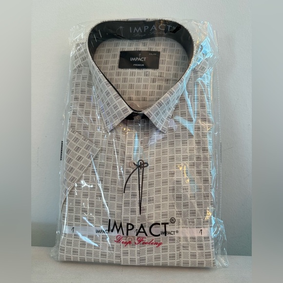 Other - 3/$9 Men’s dress shirt, short sleeve NIP